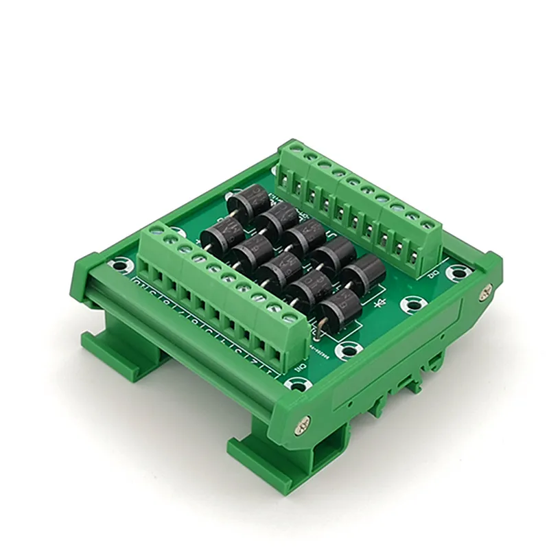 Диодный клеммный блок защиты на DIN-рейке 6A10 6A/1000V Диодный клеммный блок.