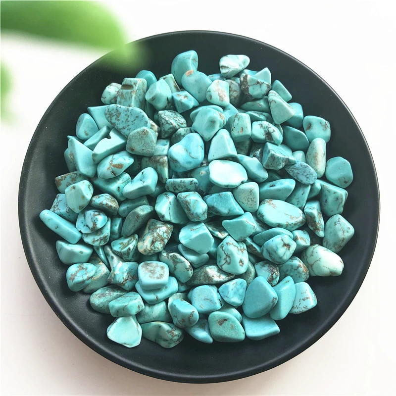 Drop Shipping 50g 8-12mm Green Turquoise Calaite Gravel Rock Crystal Quartz Mineral Specimen Natural Stones and Crystals