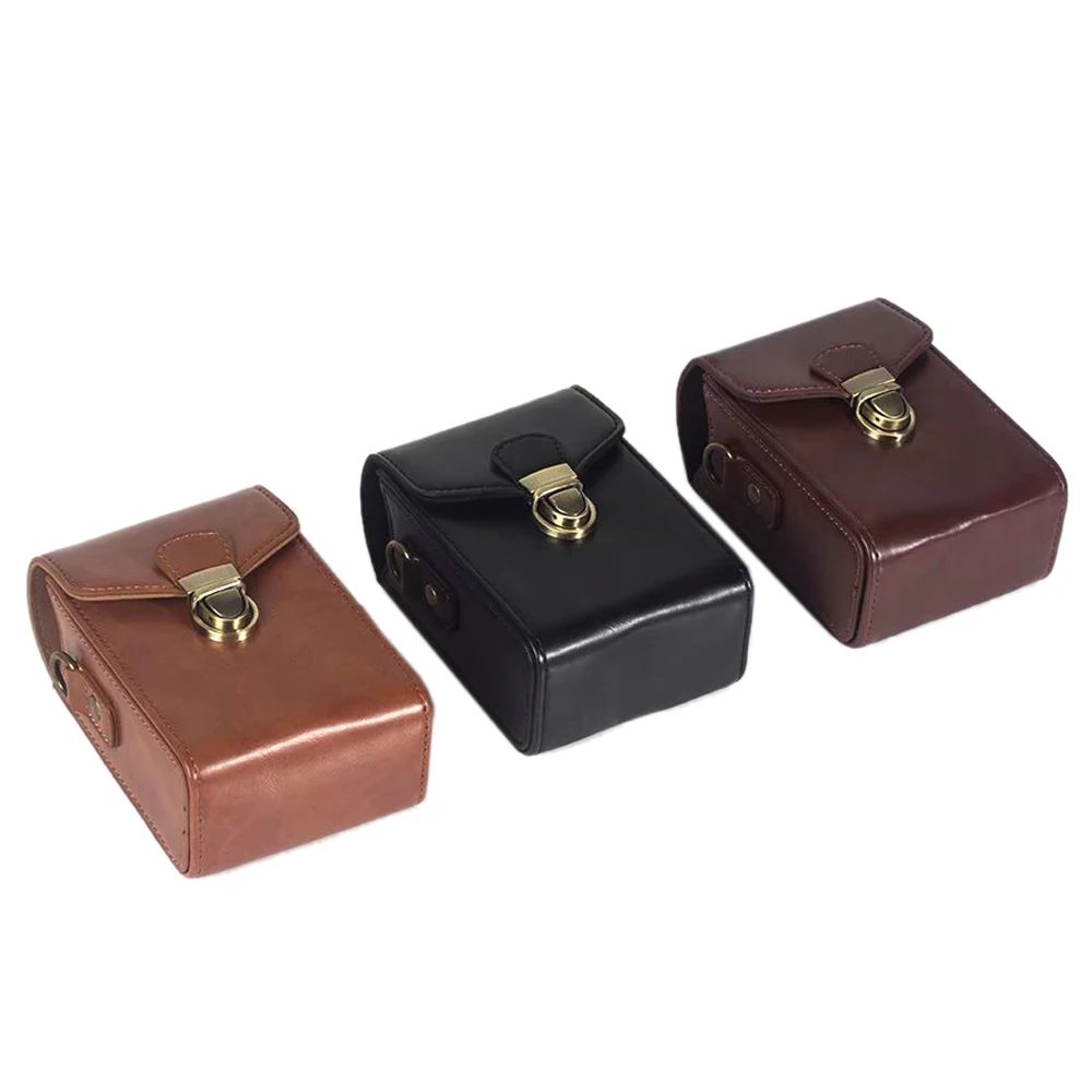 Bolsa para câmera capa de couro pu para canon powershot g9x ii g7x mark ii iii sx740 sx730 sx720 sx710 sx700 sx620 sx610 sx600 hs