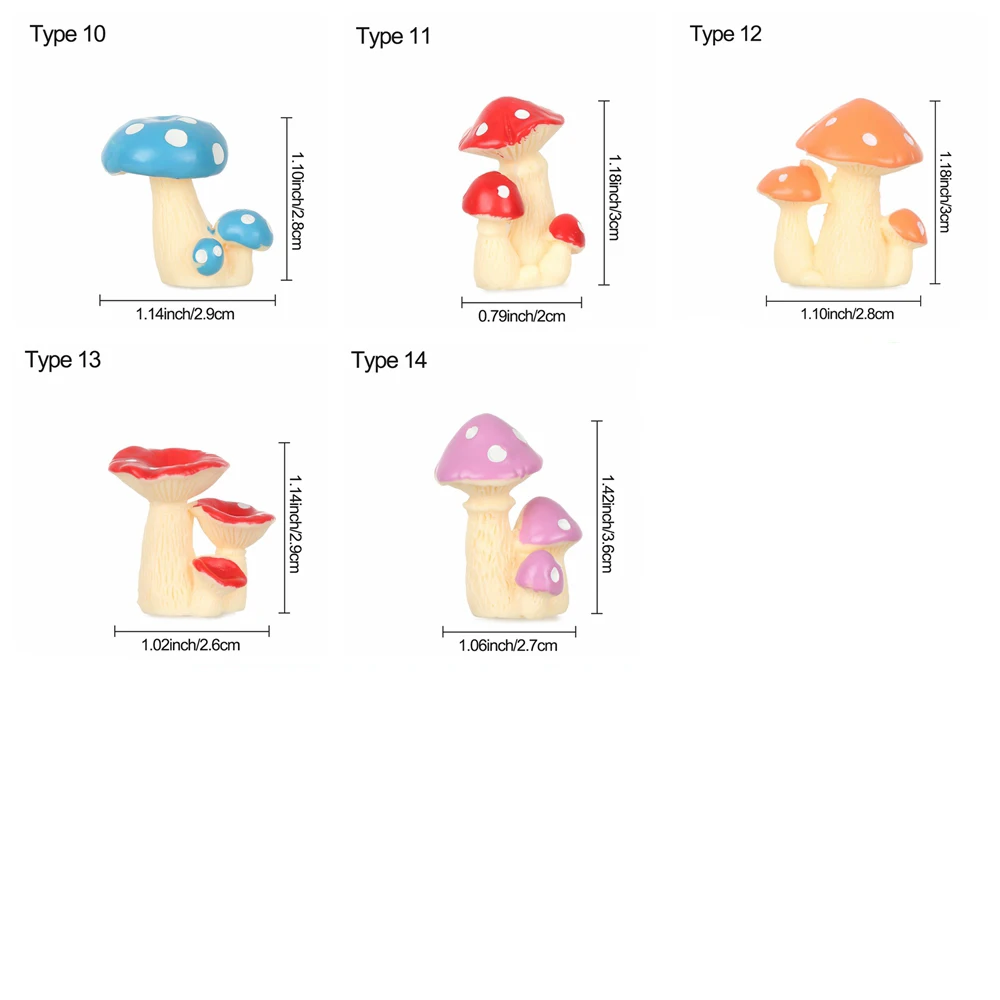 Prezent bajki ogród Bonsai ozdoba Gnome Terrarium mikro element dekoracji krajobrazu miniaturowe domek grzybowy figurki grzybów