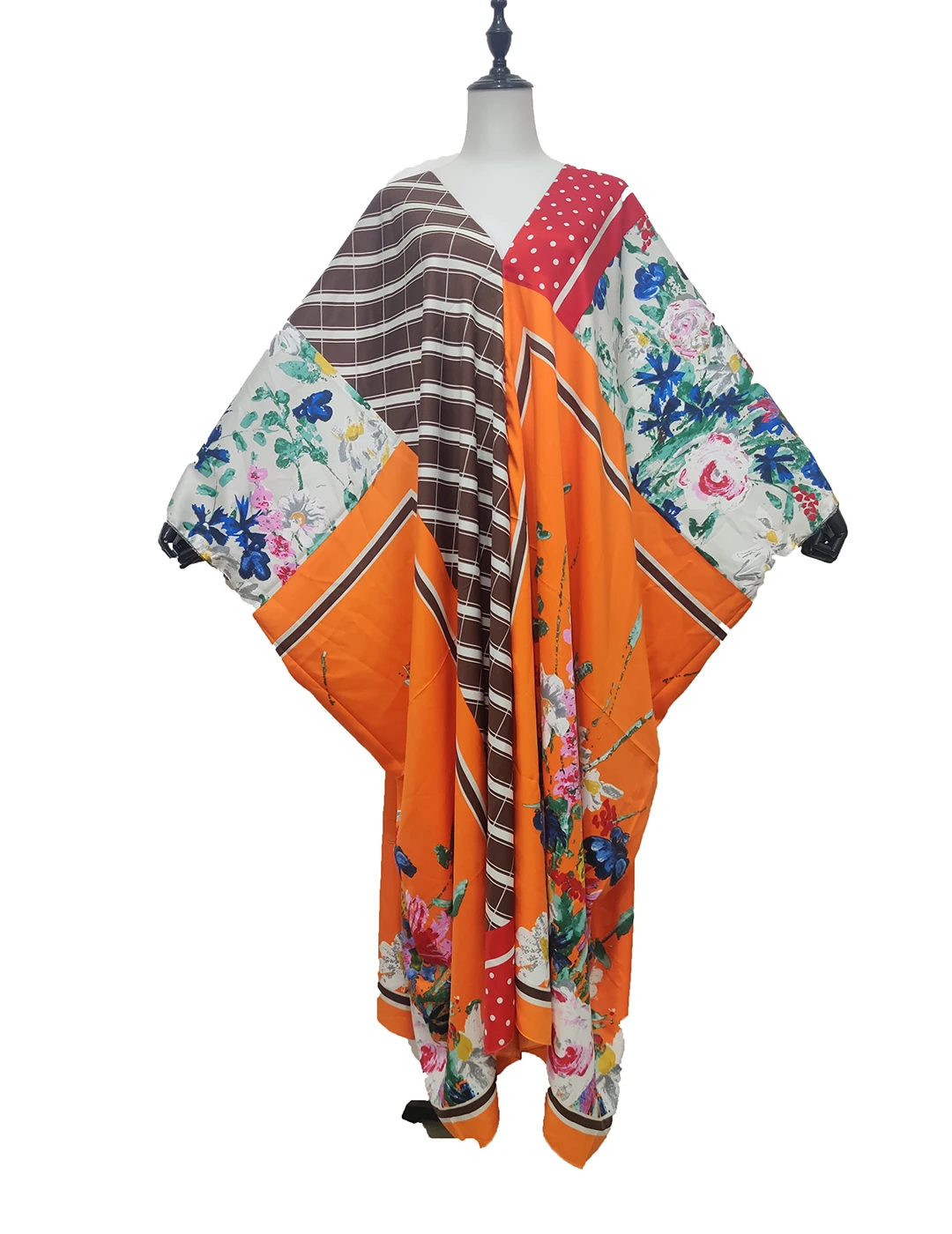 Kuwait 2021 New Multicolor мусульманские платья Silk Bohemian BouBou Traditional Middle East Muslim Ramadan Kaftan Dress