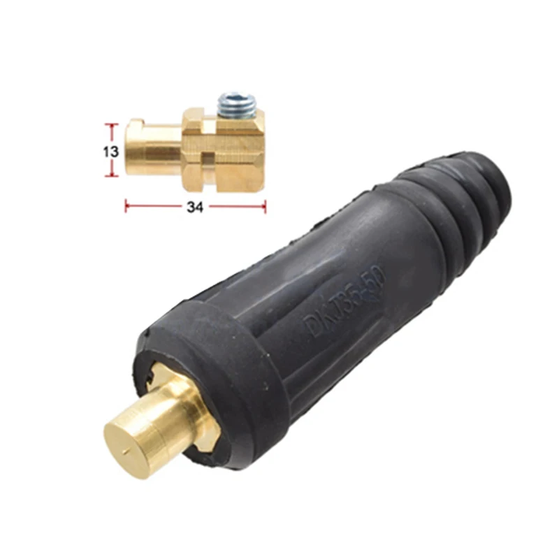 Europe Welder Quick Fitting Male Cable Connector Socket DKJ 10-25 50-70 Plug Adaptor Female Insert Welding Accessories