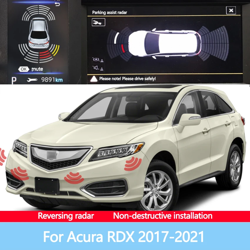 

Reversing Blind Spot Front Rear Image Radar Car Sensor Sound Warning Indicator Probe System For Acura RDX 2017-2021