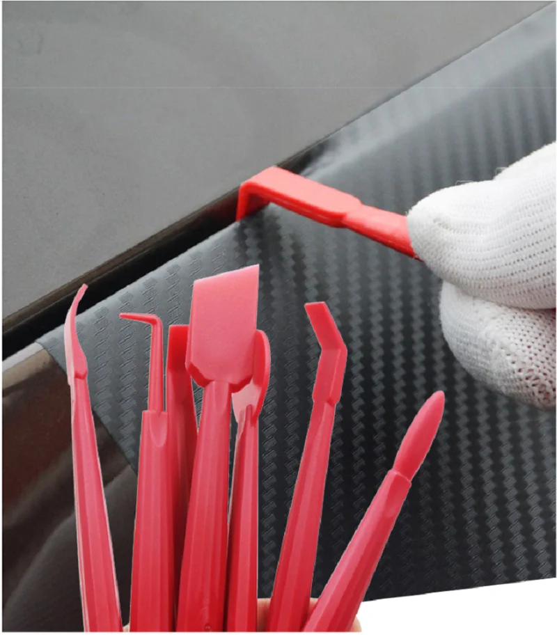 Car Vinyl Wrap Tools Carbon Fiber Film Wrapping Cutter Aid Tool Auto Window Tint Squeegee Razor Scraper Sticker Car Accessories