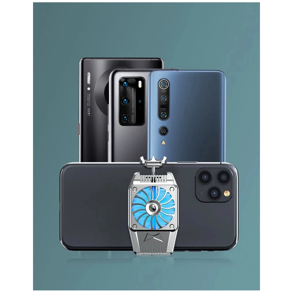 Universal Mini โทรศัพท์มือถือหม้อน้ำพัดลมระบายความร้อน Turbo Hurricane เกม Cooler โทรศัพท์มือถือ Cool ความร้อนสำหรับ IPhone/Samsung/Xiaomi