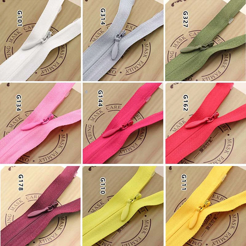 10pcs/bag 65CM 70CM 80CM 100CM 150CM 200CMLong Invisible Zippers DIY Nylon Coil Zipper For Sewing Clothes Accessory