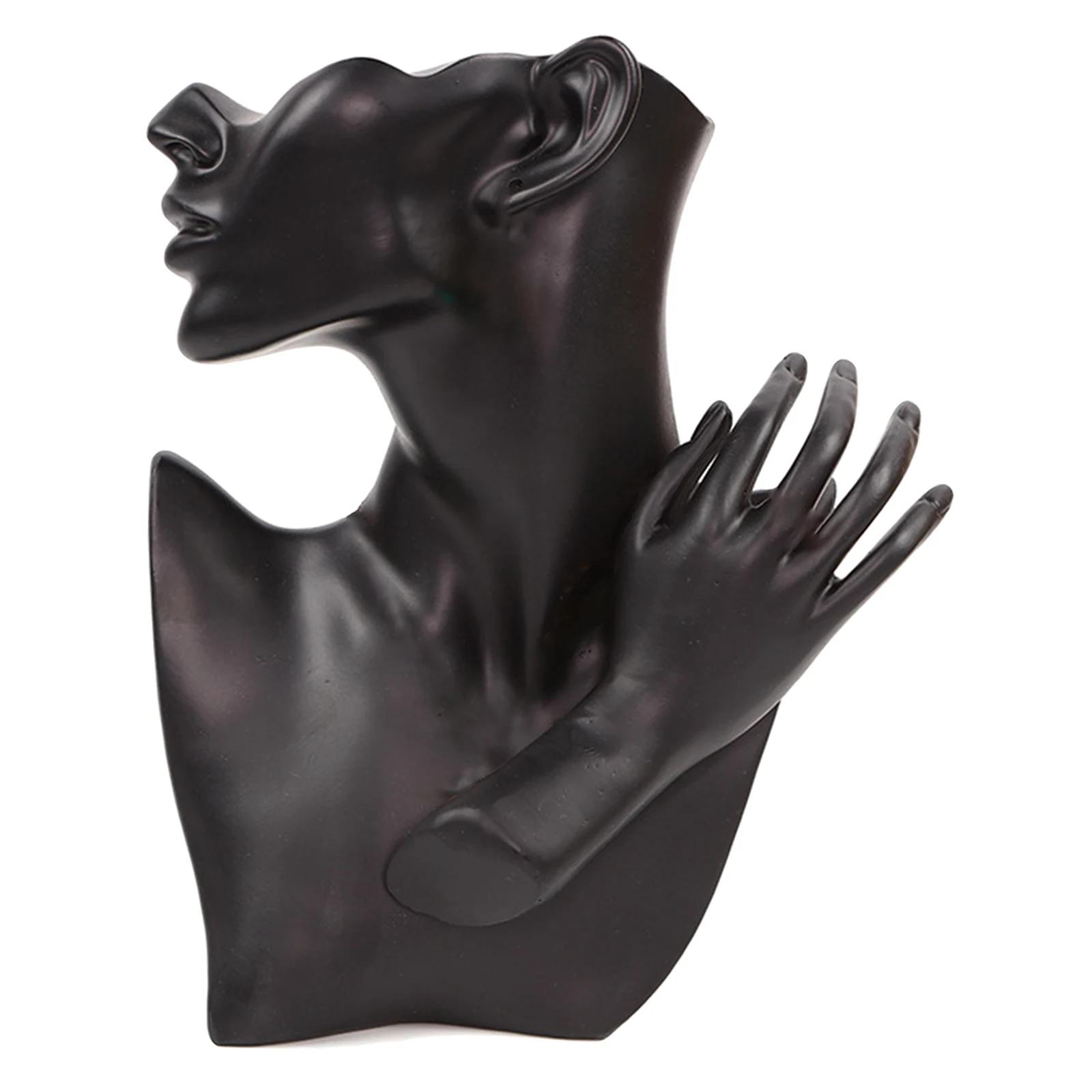 2022 New Resin Jewelry Mannequin Neck Bust Display for Necklace Pendant Earring Display Stand Holder Showcase Decorate Retail