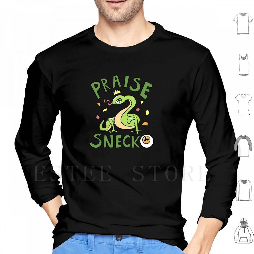 

Praise Snecko Hoodie Long Sleeve Snecko Slay Spire Snake Cute Strategy Game Rpg Switch Steam Pc Twisty