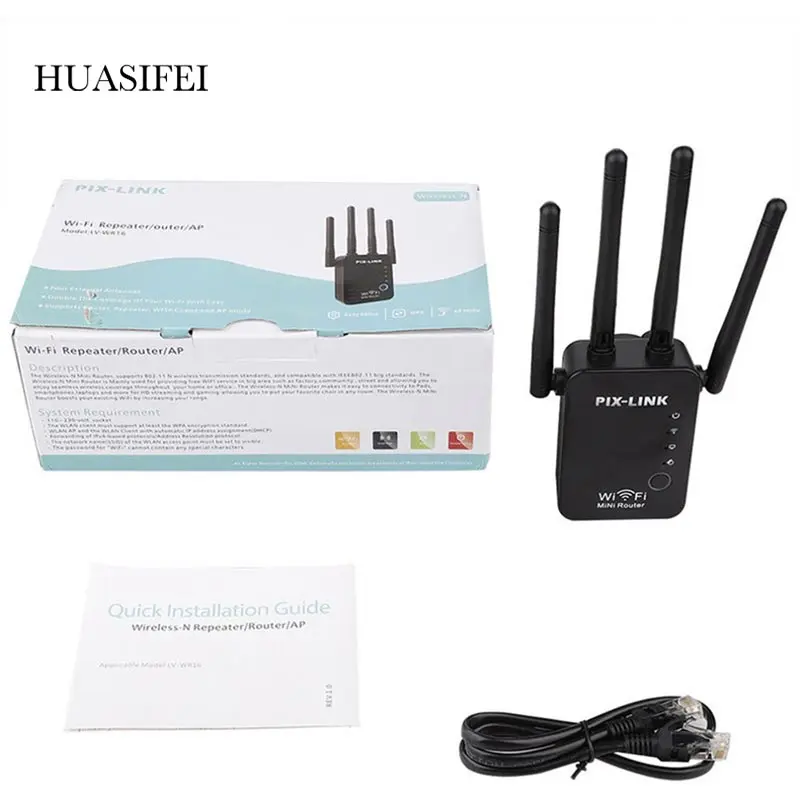 WR16 Wifi Repeater Wireless Router WLAN Signal Verstärker 2,4G ISP WiFi Range Extender Booster PIX-Link 300Mbps WISP/ Router/ AP