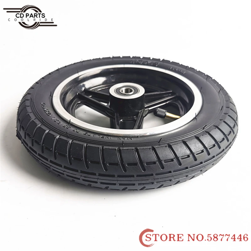 

10 Inch Electric Scooter Tire 10x2 Inflation Wheel Tyre with Inner Tube (54-152) Pneumatic 45° Curved