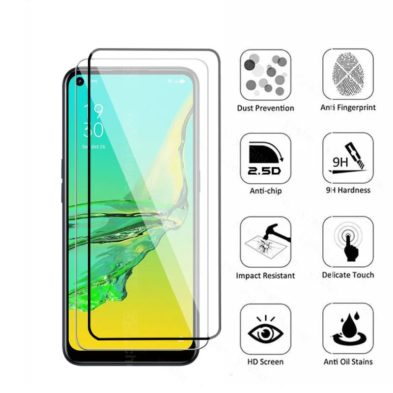 Screen Protector For OPPO A33 2020 Tempered Glass Protective Phone Film On OPO orro A33 full cover lens flim safety clear glas