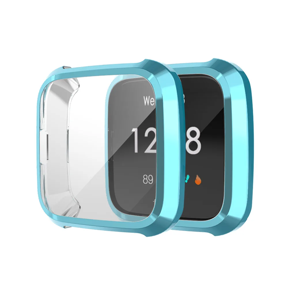 Electroplate TPU นาฬิกาสำหรับ Fitbit Versa Lite Smart Watch อุปกรณ์เสริม Full Screen Cover กรอบ