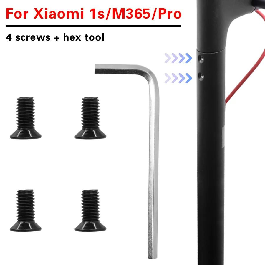 Scooter Handlebar Front Fork Tube Screws With Hexagon Handle Replacement Parts Kits For Xiaomi M365 Ninebot Es2 Accessories