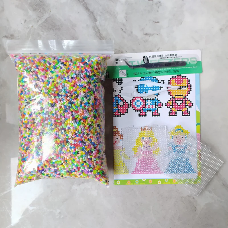 Cuentas Hama de 500g por bolsa, 50 colores a elegir, juguetes educativos para niños, garantía de Mozabrick, nuevas cuentas Perler, venta al por