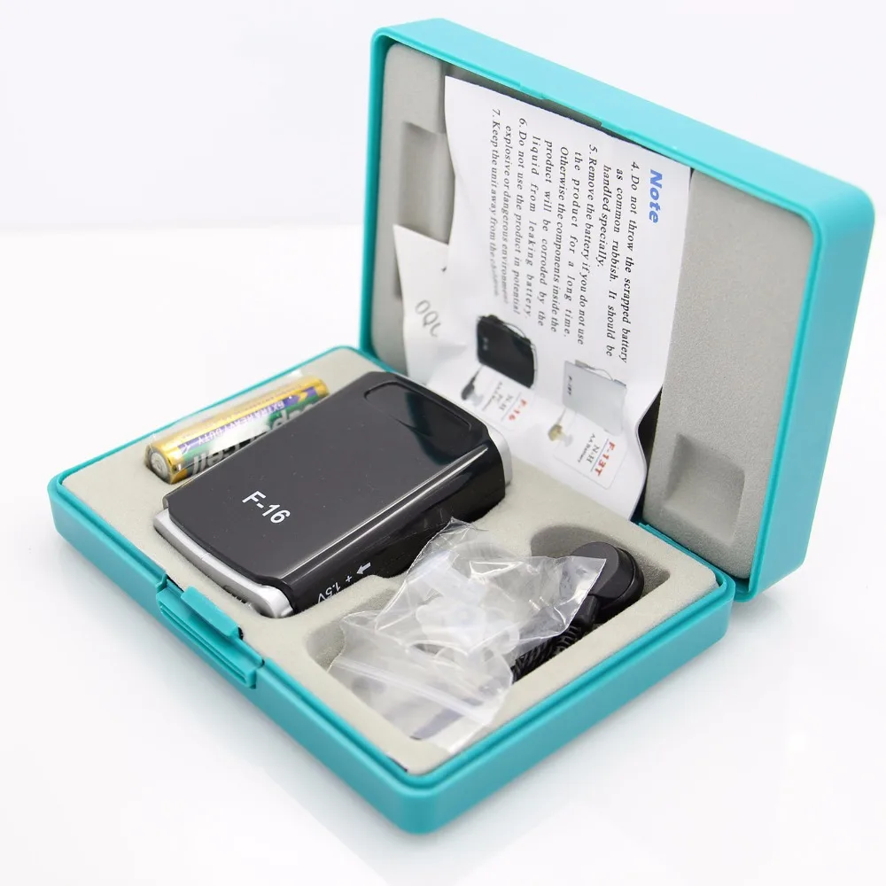 Personal Black hearing aid adjustable Pocket Sound Receiver Amplifier Hearing Care For Bigger Sound Hearing Care  Sound clear