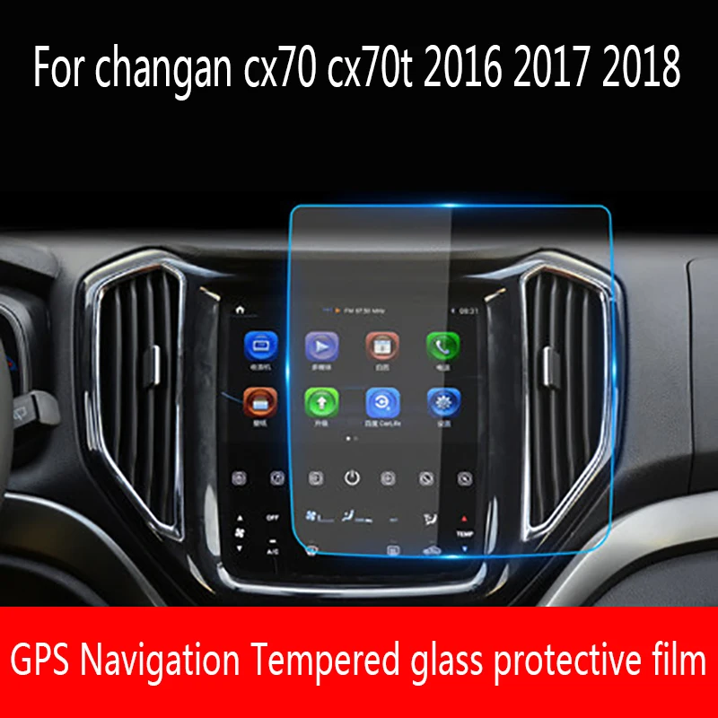 

For changan cx70 cx70t 2016 2017 2018 car gps navigation touch screen protective LCD Tempered glass film Interior stickers