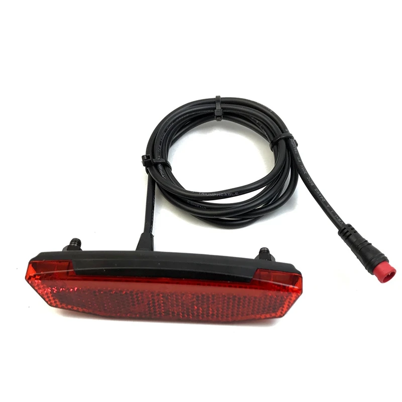 6V-60V Electric Bike Rear Light/Tail Light LED Warning Rear Lamp for E-Scooter Ebike Taillights Waterproof Connector