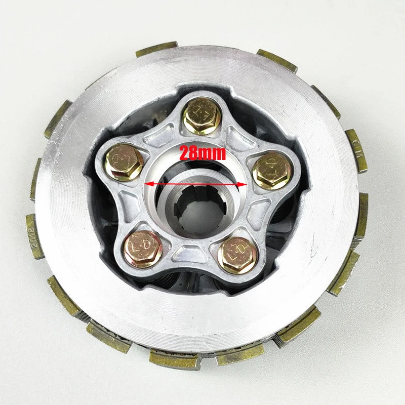 Motorcycle Transmission Parts Clutch Disc Plate Center For Honda Lifan Haojue CG125 CG150 CG200 CG250 4-5-6 Plates 28mm 35mm