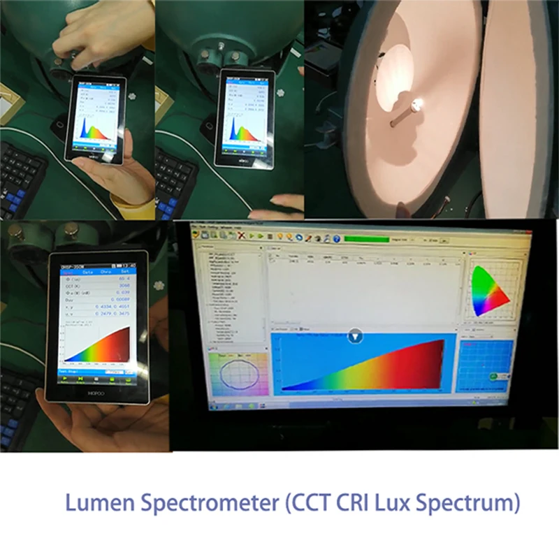 OHSP350M Light Lumen Spectrometer Spectrum Analyzer with 50mm Integrating Sphere