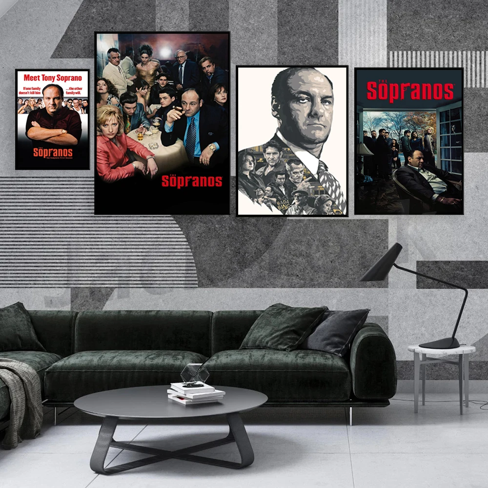 The Sopranos Poster - Sopranos - Satriales - Tv - Movies - Movie Posters- Wall Art - Home Decor