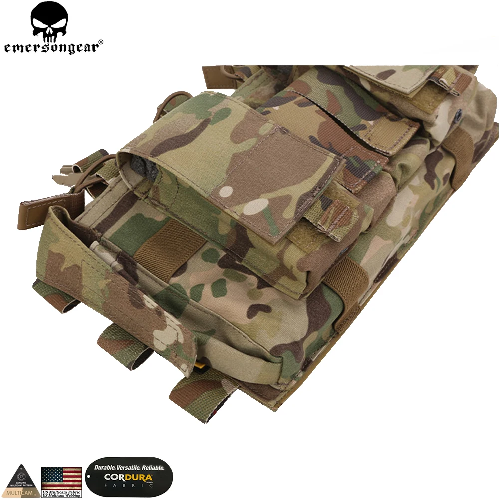 EMERSONGEAR-chaleco táctico de estilo MF Gen IV para caza al aire libre, aparejo de pecho, bolsa para revistas, EM7363