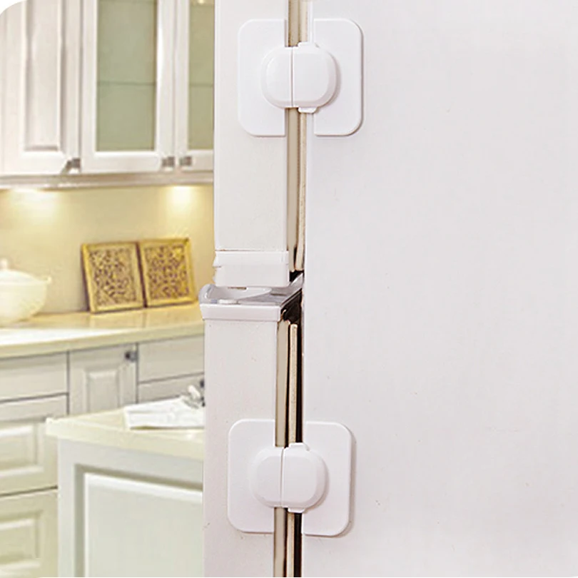 2Pcs/Lot Environmentally Friendly ABS Infant Baby Kids Safety Care Lock Cupbord Cabinets Fridge Toilet   Protector