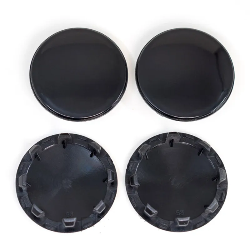 4pcs 58mm Wheel Center Caps Hub Auto Rims Dust Cover Hubcaps No Logo Car Styling Accessories