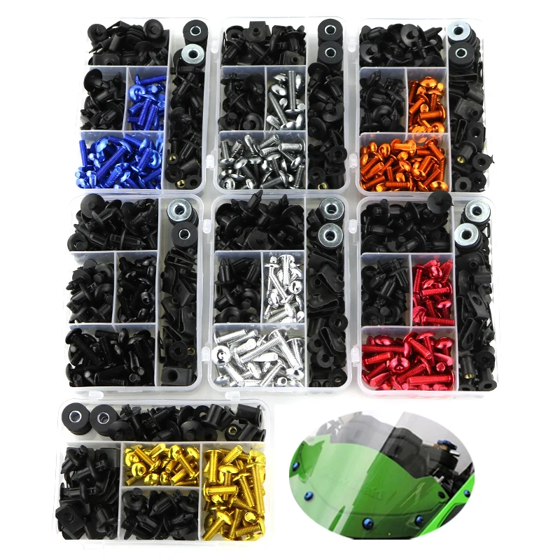 For Suzuki RF900 RF600 GW250F GSR 600 750 1000 TL1000R/S Complete Full Fairing Bolts Kit Cowling Bolts Screw M6 M5 Fairing Clips
