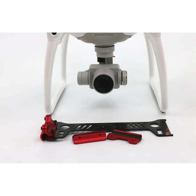 For DJI Phantom 4 Carbon Fiber Camera Gimbal Guard Landing Protector Plate for DJI Phantom 4 Drone Landing Gear with CNC Fixed