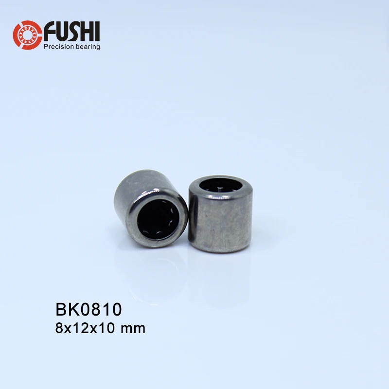 BK0810 Needle Bearings 8*12*10 mm ( 10 Pcs ) Drawn Cup Needle Roller Bearing  BK081210 Caged Closed ONE End 88941/8