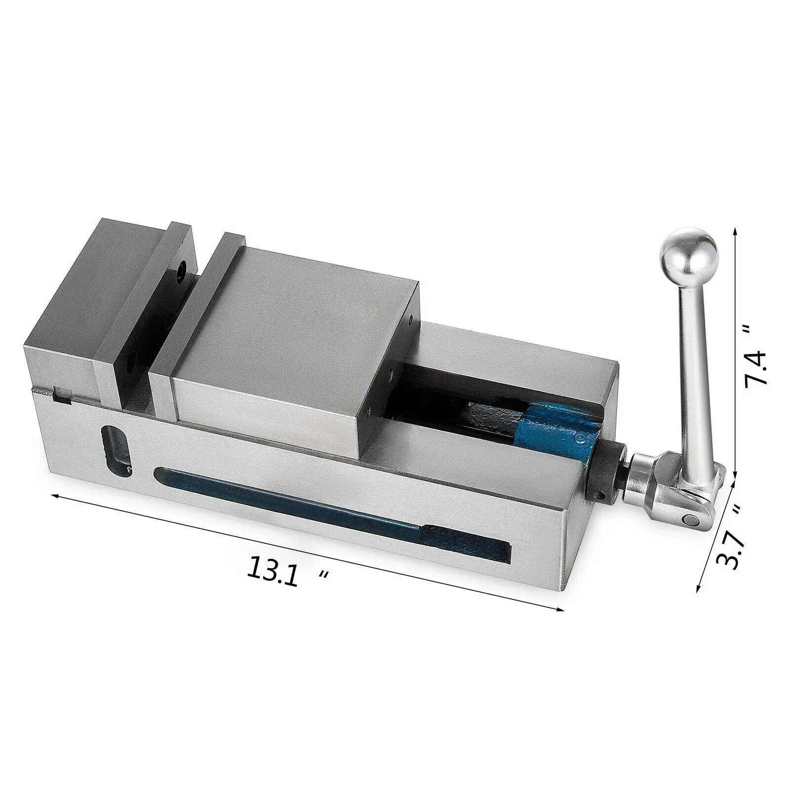 Morsa de bancada, torno de alta precisão, 4 polegadas, largura da mandíbula fixa cnc, torno de máquina de precisão de 4 polegadas