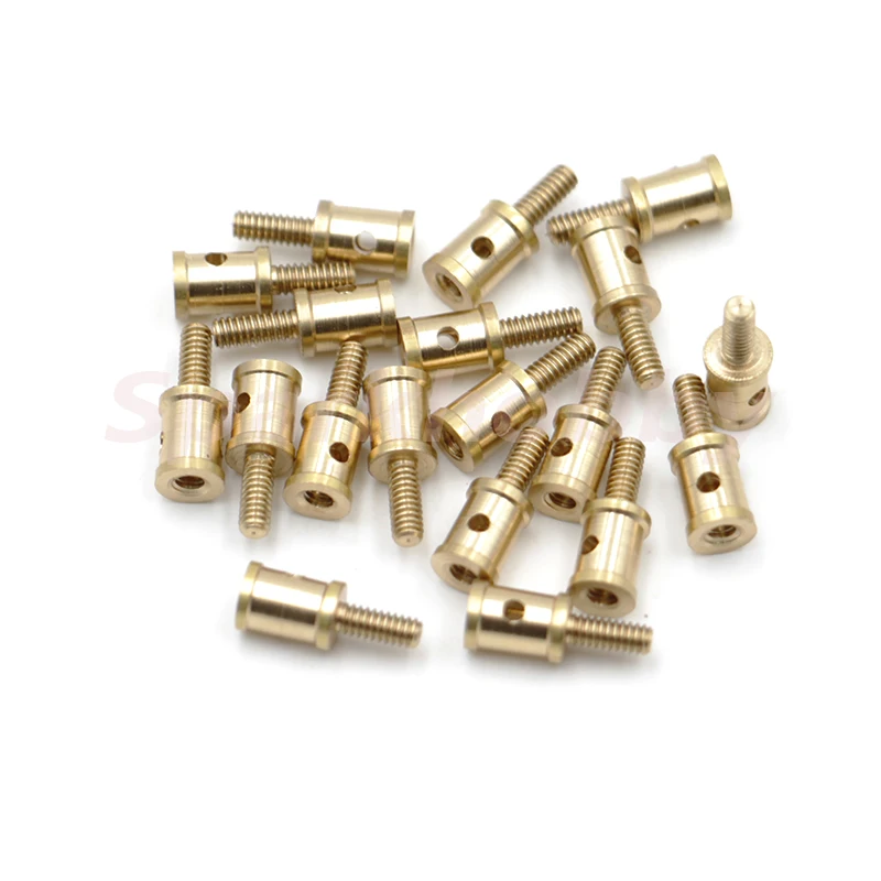 20PCS 1.3mm 2.1mm Copper Pushrod Stopper Linkage Connectors Servo Connectors Adjustable RC Diameter for Airplane Boat Helicopter