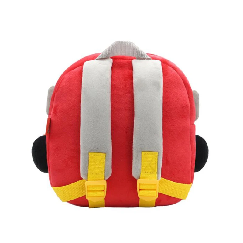 Hot 3D Cartoon Fire Truck Plush Children Backpacks Kindergarten Schoolbag Kids Childrens\' Car School Bags Girls Boys Backpacks