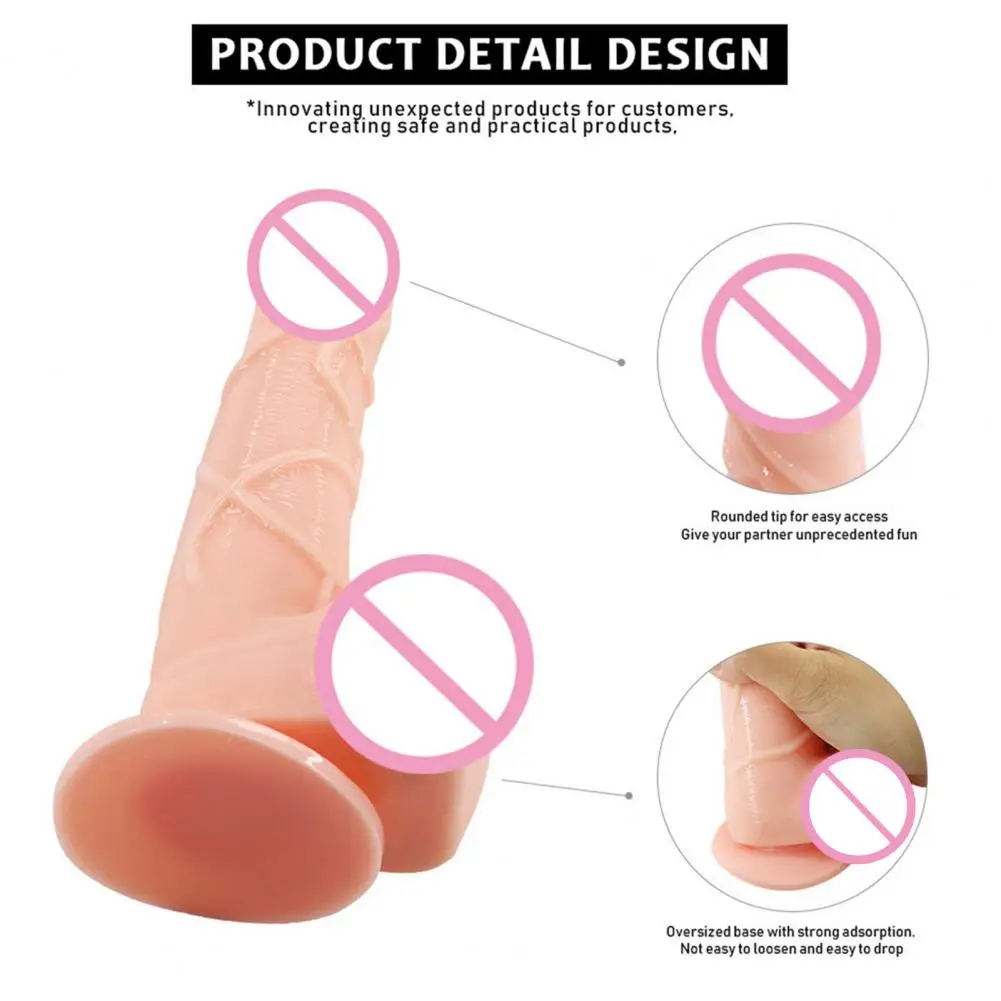 Dildo Anal Masturbator Removable Simulation Penis Female G-spot Masturbator Dildo Sex Toys Accessories