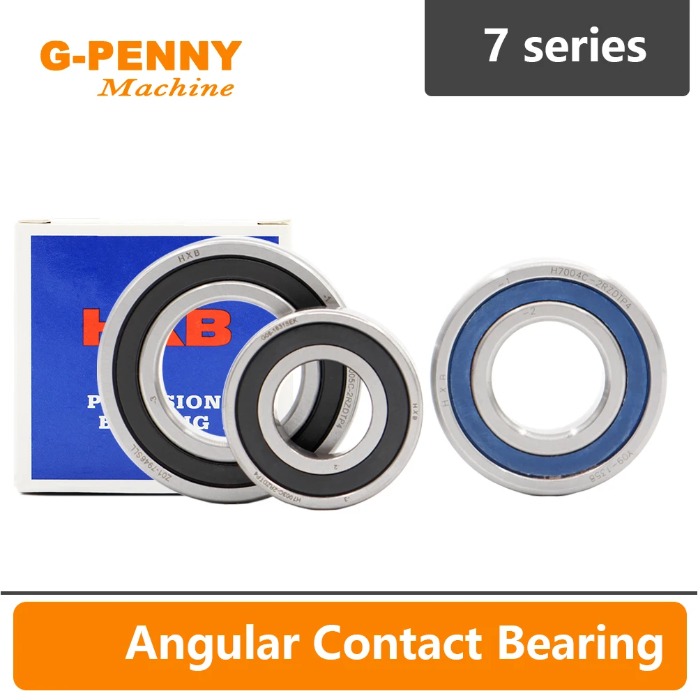 P4 7 series Angular Contacting bearings 7008,7007,7006,7005,7004,7003,7002 Ceramic / steel ball bearings spindle Bearing