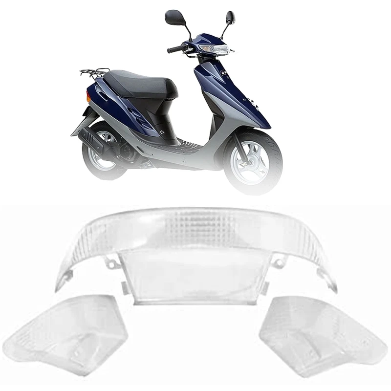 NEW-for Honda DIO AF27/AF28 Motorcycle Scooter Rear Brake Light Cover Tail Light Glass Cover Taillight Cap Transparent