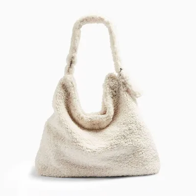 Winter New Ladies Handbags Fleece Messenger Bag Women Wool Lamb Hair Tote Shoulder Bag Woemens Bags Female Bolsos Mujer