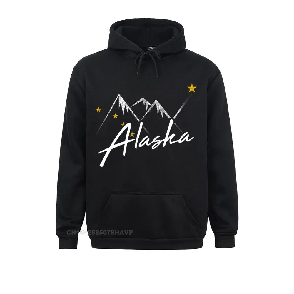 2021 Fashion Women Sweatshirts Long Sleeve Hoodies Sportswears Alaska Flag Mountains Cotton Hoodies State Souvenir Gift