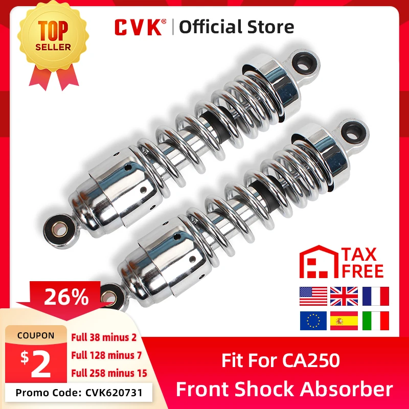 CVK Motorcycle Rear Inside Damping Piston Rods for Honda CA250