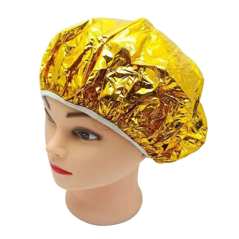 3pcs  Aluminum Foil Caps Disposable Waterproof Salon Elastic Hair Oil Caps Portable Shower Cap Hair Protector Salon Accessories