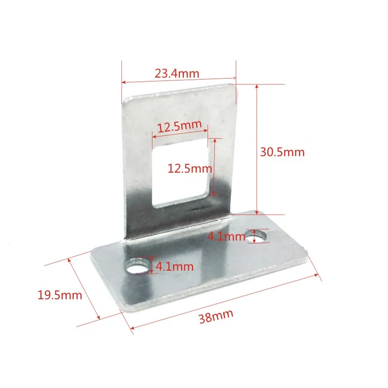 Electromagnetic lock fitting button Linear solenoid Frame electromagnet parts Lock guide plate Fechadura