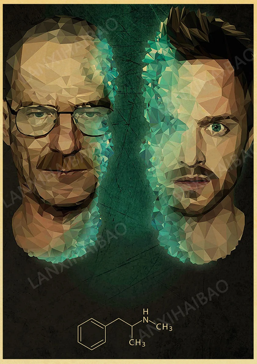 Classic TV Play Vintage Kraft Paper Posters Breaking Bad Supernatural Retro Home Wall Decor Poster Film Art Painting Pictures