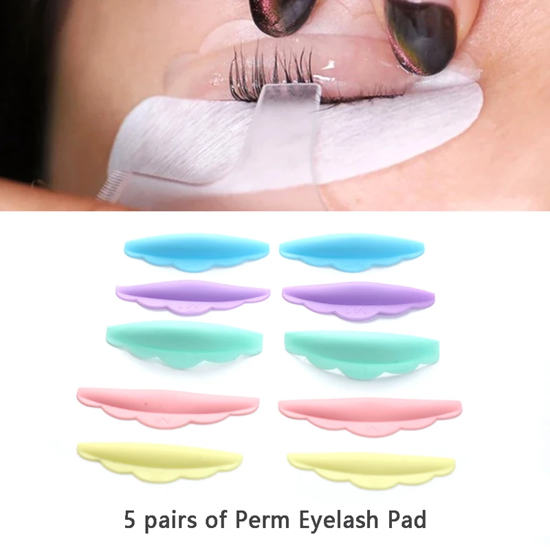 5/6/8pair Eyelash Perming Pad Silicone Eyelashe Perming Curler Reusable Lash Lift Shield Pad For Perfect Lasting Eyelash Lifting