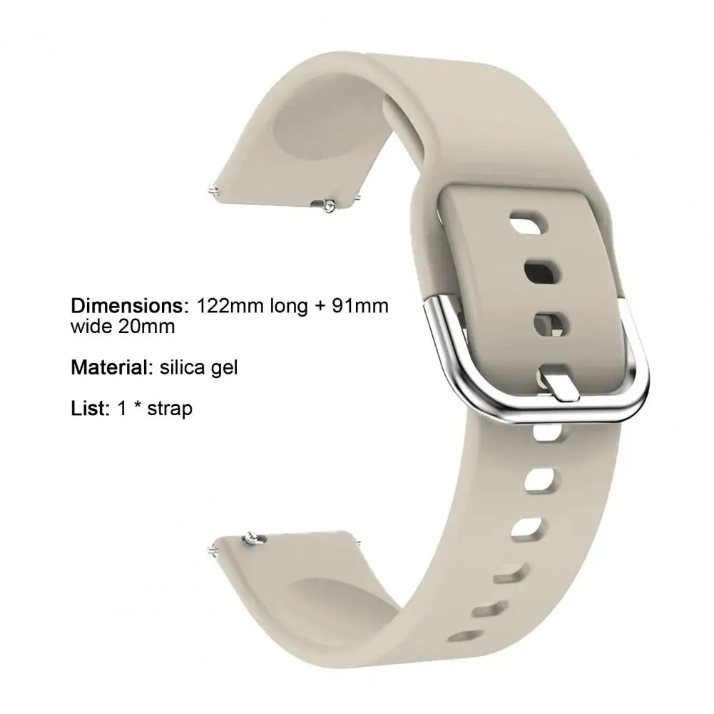 นาฬิกา20มม.ซิลิโคน Smartwatch สายรัดข้อมือสร้อยข้อมืออุปกรณ์เสริมสำหรับ Amazfit GTS 2E/GTS 2/BIP/BIP Lite