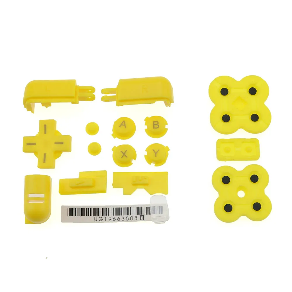 1ชุด Conductive Rubber Pad Pad + ABXY L R D ปุ่ม Pad ชุดปุ่มสำหรับ Nintendo DS Lite สำหรับ NDSL Console ชุดปุ่ม