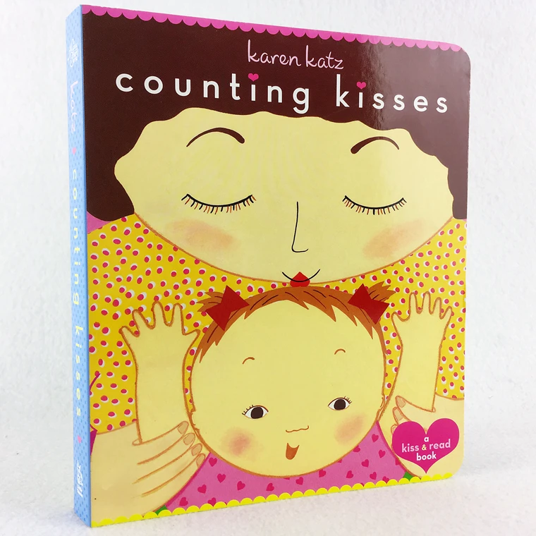 

Counting Kisses English Picture Book Number of Relatives Children Board Book Karen Katz Story Book Educational Toys for Children