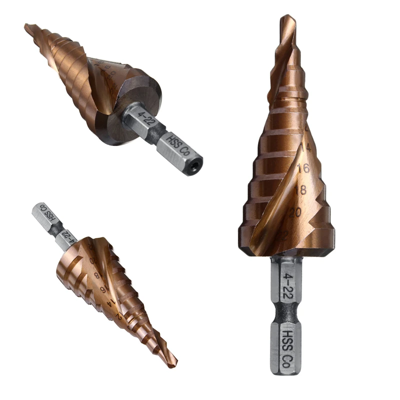 M35 5% Cobalt Step Drill Bit 1/4\