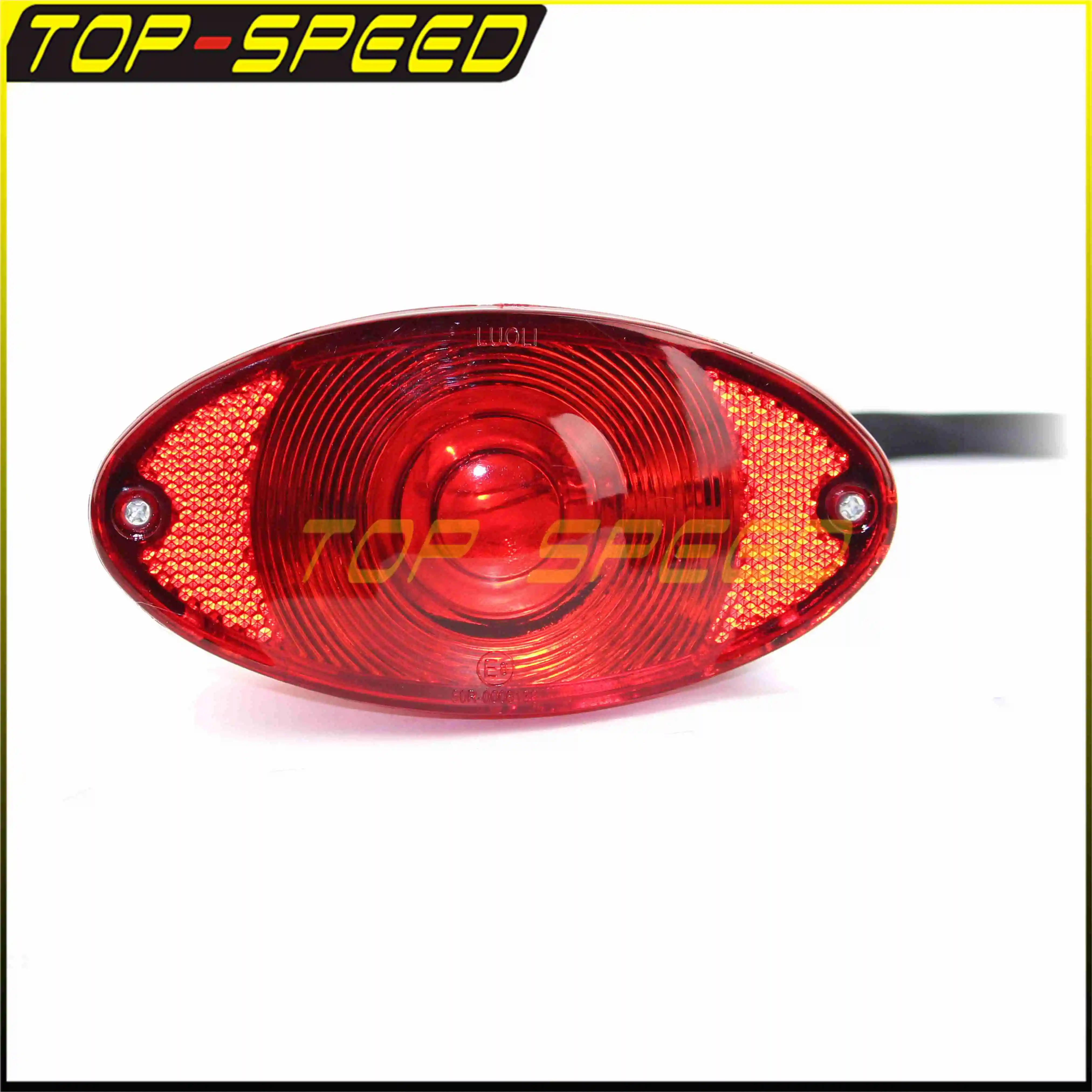 Red Lens Universal Cat Eye Custom Brake Stop Tail Lamps Taillight License Running Light Rear Lamp For Bobber Chopper Cafe Racer