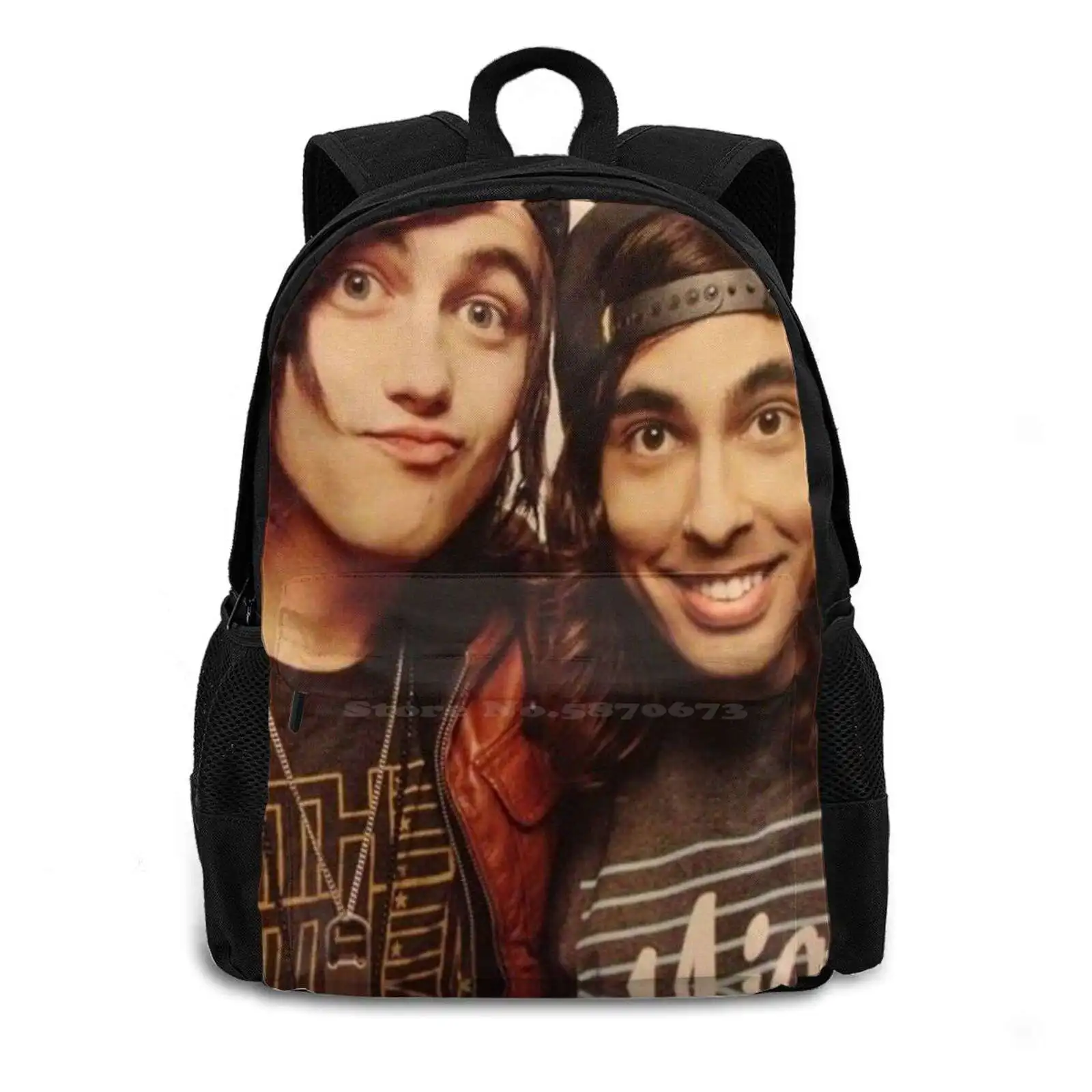 Kellin Quinn And Vic Fuentes Travel Laptop Bagpack Fashion Bags Kellin Quinn Vic Fuentes Pierce The Sleeping With Sirens