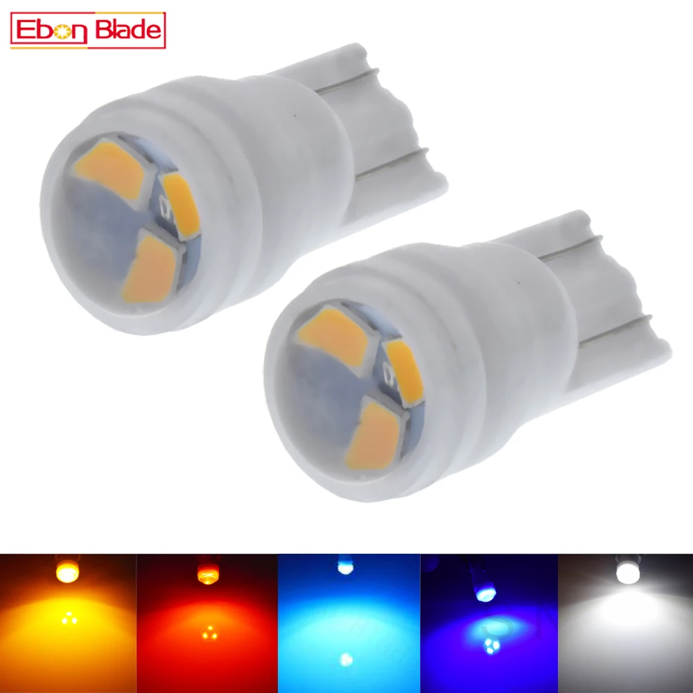 

Светодиодная лампа T10 W5W 2835 3-Smd для автомобиля, 2/5 шт., автомобильная керамическая светодиодная купольная карта, светильник для багажника, лампы для номерного знака, янтарный, оранжевый светильник ing 12 В